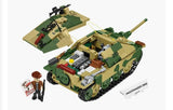 Jagdpanzer 38(t) "Chwat" brick tank model - COBI 2670 - 731 bricks Tank Cobi 