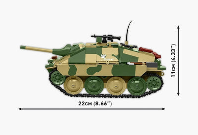 Jagdpanzer 38(t) "Chwat" brick tank model - COBI 2670 - 731 bricks Tank Cobi 