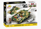 Jagdpanzer 38(t) "Chwat" brick tank model - COBI 2670 - 731 bricks Tank Cobi 