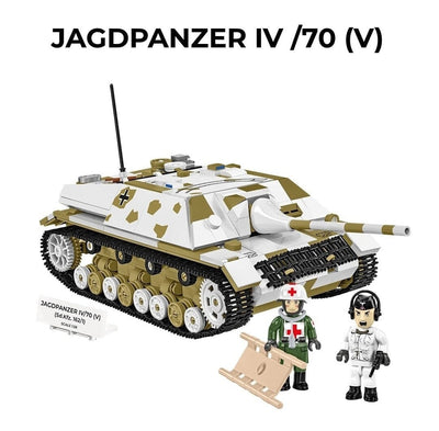 Jagdpanzer IV/70 (V) brick tank model - COBI 2668 - 1012 bricks Tank Cobi 