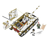 Jagdpanzer IV/70 (V) brick tank model - COBI 2668 - 1012 bricks Tank Cobi 