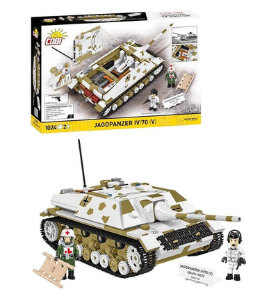 Jagdpanzer IV/70 (V) brick tank model - COBI 2668 - 1012 bricks Tank Cobi 
