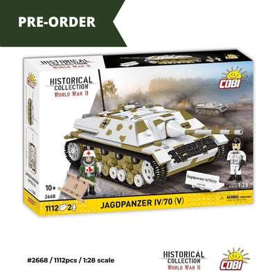 Jagdpanzer IV/70 (V) brick tank model - COBI 2668 - 1112 bricks Tank Cobi 