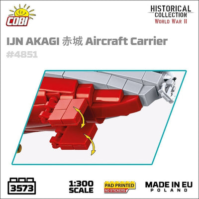 Japanese Akagi - COBI 4851 - 3573 brick aircraft carrier Ship Cobi 