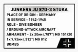 Junkers Ju 87D-3 Stuka brick plane model - COBI 5768 - 556 bricks Planes Cobi 
