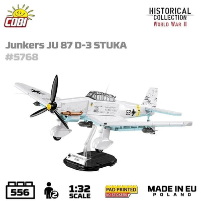 Junkers Ju 87D-3 Stuka brick plane model - COBI 5768 - 556 bricks Planes Cobi 