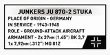 Junkers Ju 87G-2 Stuka brick plane model - COBI 5767 - 565 bricks Planes Cobi 