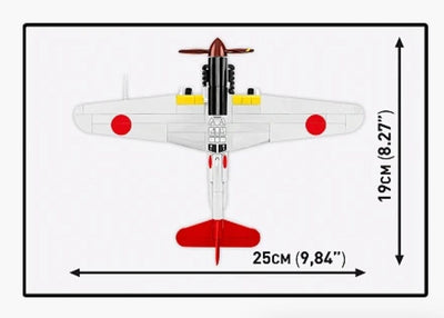 Kawasaki KI-61 - I Hien brick plane model - COBI 5872 - 141 bricks Planes Cobi 