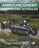 Kettenkrad with trailer brick model - COBI 2681- 239 bricks Other Military Cobi 