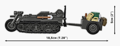 Kettenkrad with trailer brick model - COBI 2681 - 239 bricks Other Military Cobi 