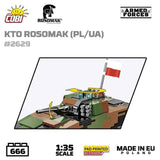 KTO Rosomak armoured car brick model - COBI 2629 - 665 bricks Other Military Cobi 