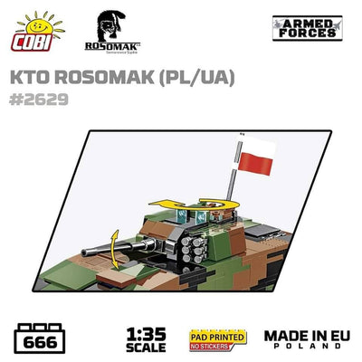 KTO Rosomak armoured car brick model - COBI 2629 - 665 bricks Other Military Cobi 