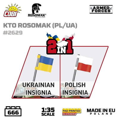 KTO Rosomak armoured car brick model - COBI 2629 - 665 bricks Other Military Cobi 