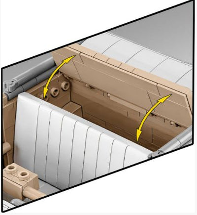 Kubelwagen - Typ 82 brick model - COBI 2803 - 1326 bricks car Cobi 