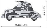 Kubus armoured car brick model - COBI 3114 - 302 bricks car Cobi 