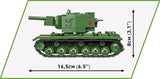 KV-2 Soviet brick tank model - COBI 2731 - 510 bricks Tank Cobi 