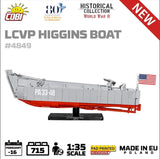 LCVP Higgins Boat brick model - COBI 4849 - 715 bricks Ship Cobi 