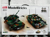 Leopard 2A5 brick tank model - Sluban M38-B0839 - 766 bricks Tank SLUBAN 