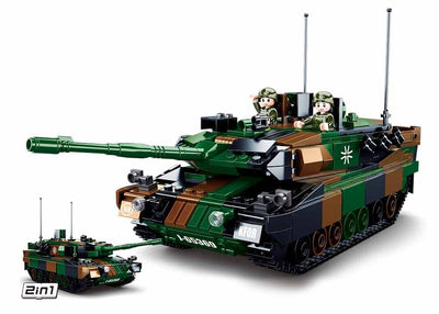 Leopard 2A5 brick tank model - Sluban M38-B0839 - 766 bricks Tank SLUBAN 