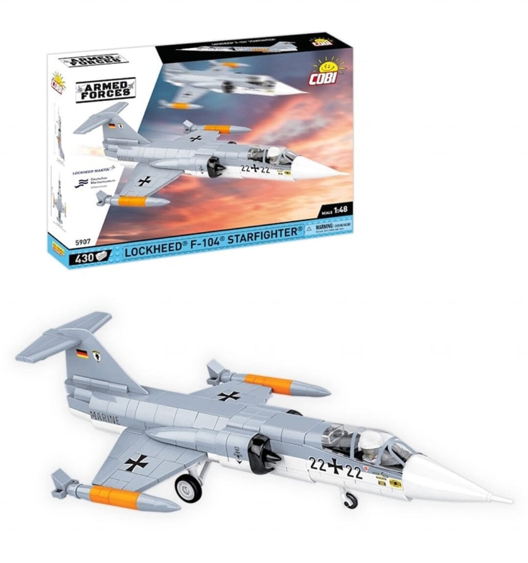 Lockheed F-104 Starfighter (Luftwaffe) brick plane model - COBI