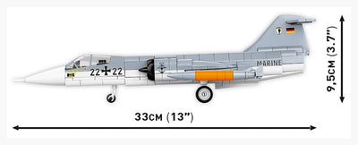 Lockheed F-104 Starfighter (Luftwaffe) brick plane model - COBI 5907 - 420 bricks Planes Cobi 