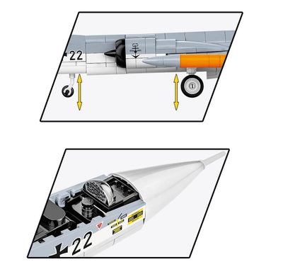 Lockheed F-104 Starfighter (Luftwaffe) brick plane model - COBI 5907 - 420 bricks Planes Cobi 