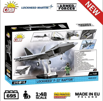 Lockheed F-22 Raptor brick plane model - COBI 5855 - 695 bricks Planes Cobi 