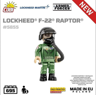 Lockheed F-22 Raptor brick plane model - COBI 5855 - 695 bricks Planes Cobi 