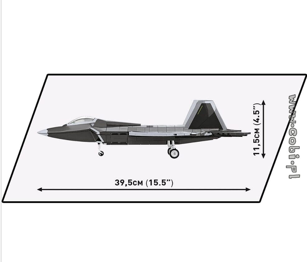 F 22 Raptor Brick Lockheed F-22 Raptor brick plane model - COBI 5855 - 695 bricks ...