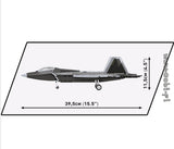 Lockheed F-22 Raptor brick plane model - COBI 5855 - 695 bricks Planes Cobi 