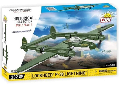 Lockheed P-38 Lightning plane brick model - COBI 5882 - 335 bricks Planes Cobi 