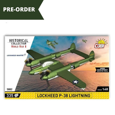 Lockheed P-38 Lightning plane brick model - COBI 5882 - 335 bricks Planes Cobi 