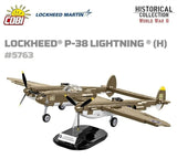 Lockheed P-38H Lightning plane brick model - COBI 5763 - 652 bricks Planes Cobi 