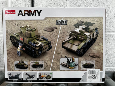 M14/41 Medium brick tank model - Sluban M38-B0711 - 463 bricks Tank SLUBAN 