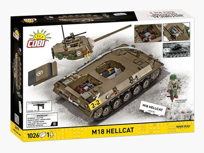 M18 Hellcat 1:28 scale brick tank model - COBI 2679 - 1018 bricks Tank Cobi 