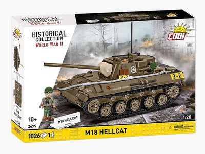 M18 Hellcat 1:28 scale brick tank model - COBI 2679 - 1018 bricks Tank Cobi 