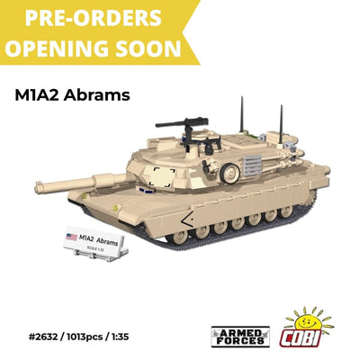M1A2 Abrams brick tank model - COBI 2632 - 1013 bricks Tank Cobi 