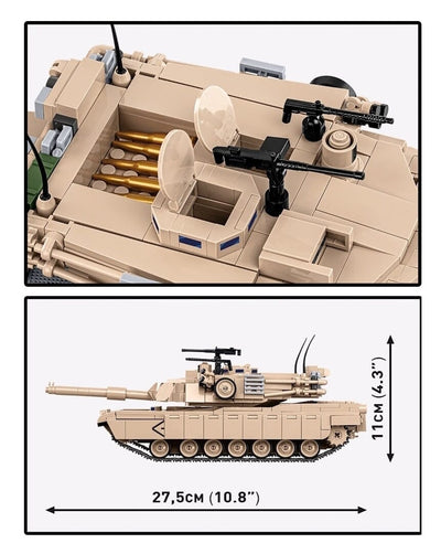 M1A2 Abrams brick tank model - COBI 2632 - 1013 bricks Tank Cobi 