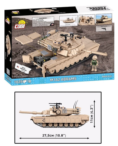 M1A2 Abrams brick tank model - COBI 2632 - 1013 bricks Tank Cobi 