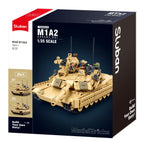 M1A2 Abrams (TUSK 2) brick tank model - Sluban M38-B1365 - 988 bricks Tank SLUBAN 