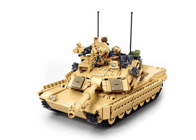 M1A2 Abrams (TUSK 2) brick tank model - Sluban M38-B1365 - 988 bricks Tank SLUBAN 