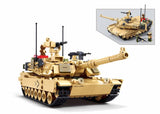 M1A2 Abrams (TUSK 2) brick tank model - Sluban M38-B1365 - 988 bricks Tank SLUBAN 