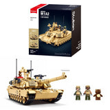 M1A2 Abrams (TUSK 2) brick tank model - Sluban M38-B1365 - 988 bricks Tank SLUBAN 