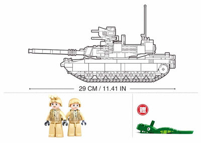 M1A2 SEP V2 Abrams brick tank model - Sluban M38-B0892 - 781 bricks Tank SLUBAN 