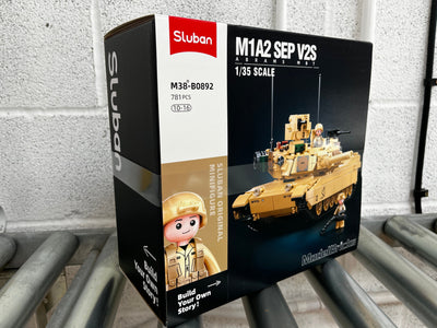 M1A2 SEP V2 Abrams brick tank model - Sluban M38-B0892 - 781 bricks Tank SLUBAN 