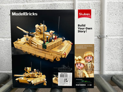 M1A2 SEP V2 Abrams brick tank model - Sluban M38-B0892 - 781 bricks Tank SLUBAN 