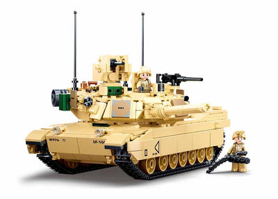 M1A2 SEP V2 Abrams brick tank model - Sluban M38-B0892 - 781 bricks Tank SLUBAN 