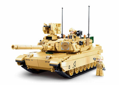 M1A2 SEP V2 Abrams brick tank model - Sluban M38-B0892 - 781 bricks Tank SLUBAN 