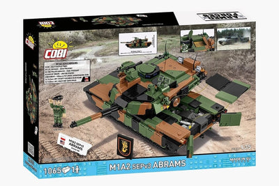M1A2 SEPv3 Abrams brick tank model - COBI 2633 - 1065 bricks Tank Cobi 
