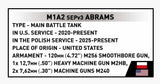 M1A2 SEPv3 Abrams brick tank model - COBI 2633 - 1065 bricks Tank Cobi 